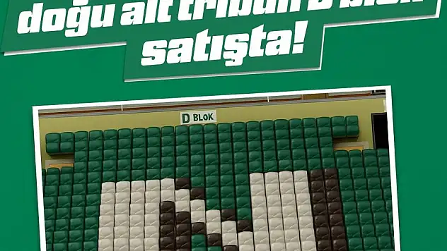 Konyaspor'da Doğu Alt D Blok için yeni düzenleme
