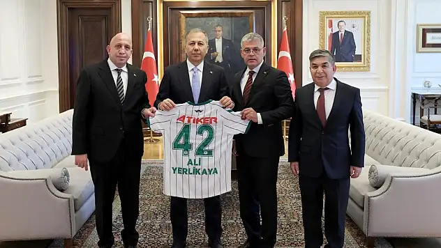 Konyaspor'dan İçişleri Bakanı Yerlikaya'ya Ziyaret