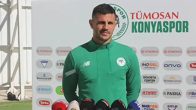 Konyaspor'un Sırp yıldızı Göztepe maçı öncesi iddialı! 'Onları devirmek istiyoruz'