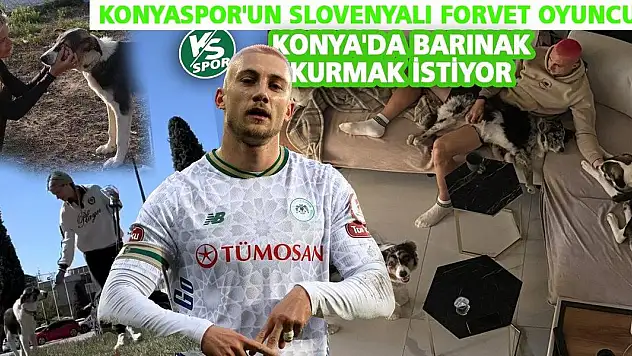 Konyaspor'un Slovenyalı forvet oyuncusu Konya'da barınak kurmak istiyor
