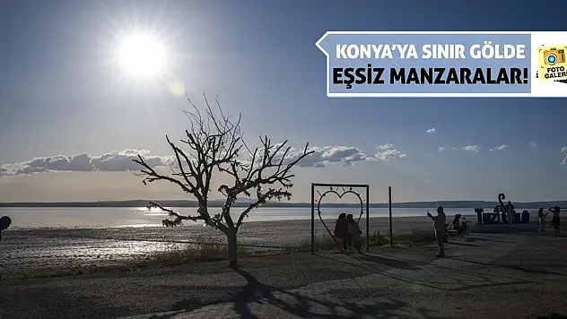 Konya'ya Sınır Gölde Eşsiz Manzaralar!