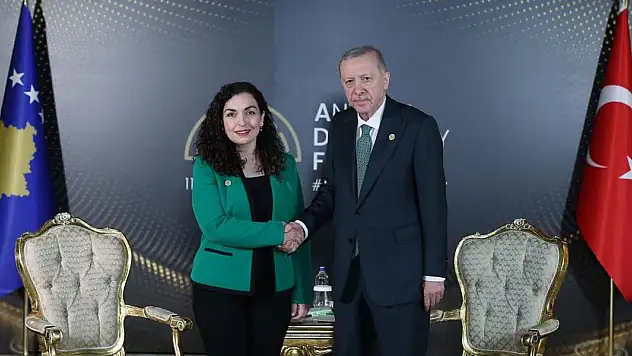 Kosova Cumhurbaşkanı Osmani'den Cumhurbaşkanı Erdoğan'a övgü