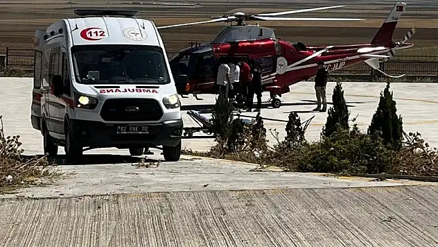 Kulu'da hava ambulansı hayat kurtardı!