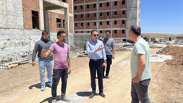 Kulu'da KYK yurt binasının inşaatı sürüyor