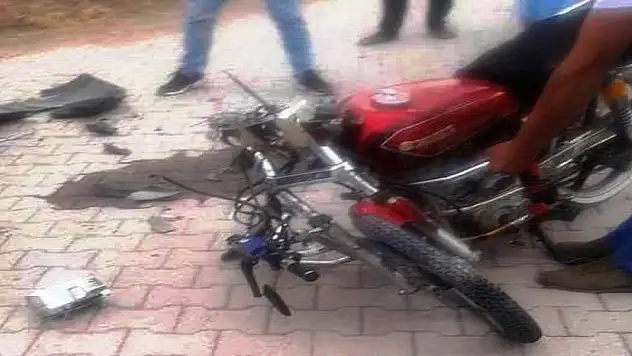 Kulu'da otomobil ile motosiklet çarpıştı: 1 yaralı