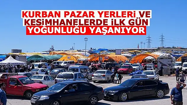 Kurban pazar yerleri ve kesimhanelerde ilk gün yoğunluğu yaşanıyor