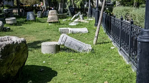 Kuşadası'nda vandalların son hedefi arkeolojik eserler oldu