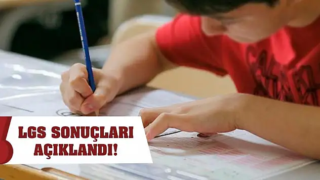 LGS sonuçları açıklandı!