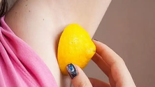 Limonun bilinmeyen etkisi. Koltuk altına sürmeniz yeterli oluyor ve çok şaşırtıyor