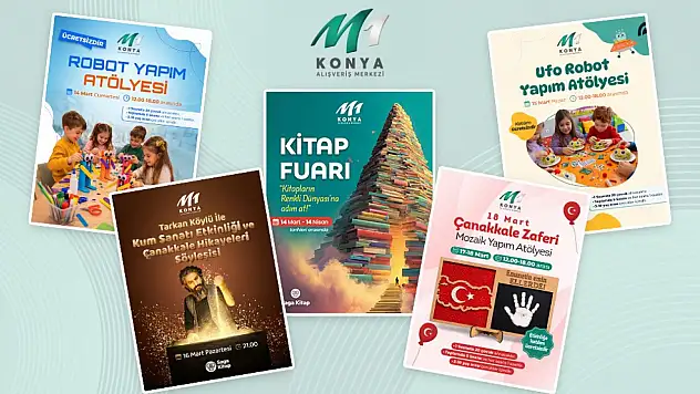 M1 Konya AVM'de sanat ve bilim rüzgarı esecek