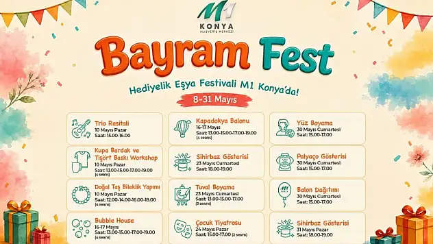 M1 Konya'da 'Bayram Fest' başladı
