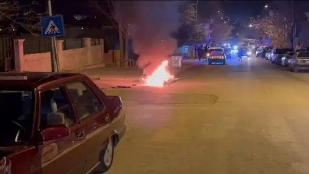 Maddi hasarlı kaza sonrası ortalık karıştı