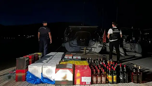 Marmaris açıklarında kaçakçılık operasyonu