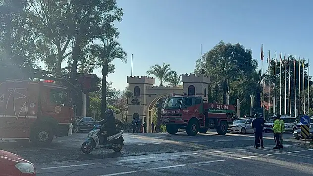 Marmaris'te 5 yıldızlı otelde yangın
