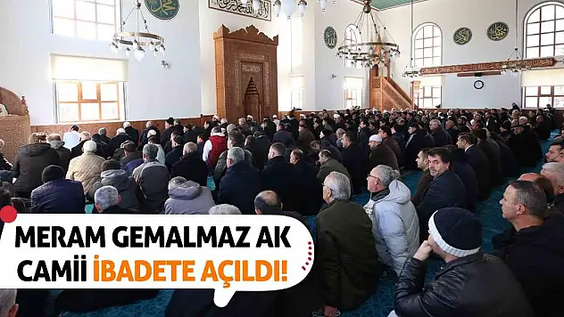 Meram Gemalmaz Ak Camii İbadete Açıldı