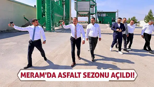 Meram'da Asfalt Sezonu Açıldı!