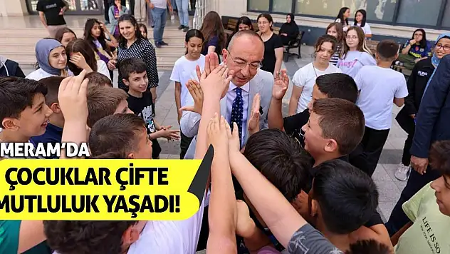 Meram'da Çocuklar Çifte Mutluluk Yaşadı!
