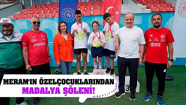 Meram'ın özel çocuklarından madalya şöleni!