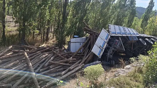 Mermerler yola saçıldı, tomruklar ormana uçtu! Konya'da peş peşe feci kazalar