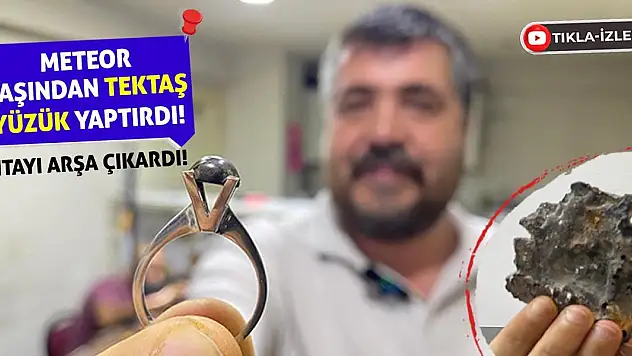 Meteor Taşından Tektaş Yüzük Yaptırdı! Çıtayı Arşa Çıkardı!