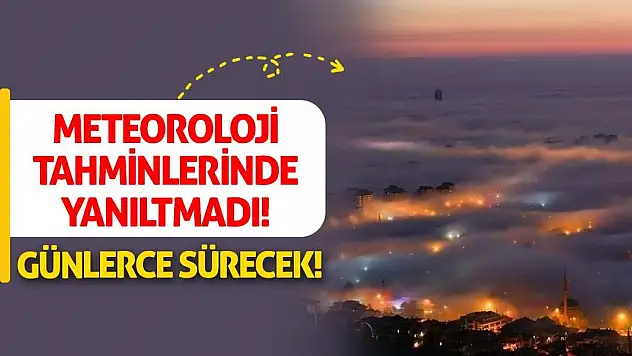 Meteoroloji Tahminlerinde Yanıltmadı! Günlerce Sürecek!