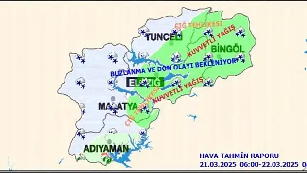 Meteorolojinin 5 il için 'kuvvetli yağış' ve 'zirai don' uyası sürüyor