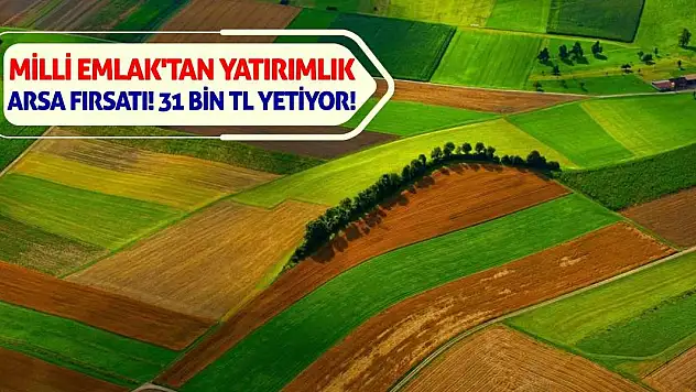 Milli Emlak'tan Yatırımlık Arsa Fırsatı! 31 Bin TL Yetiyor!