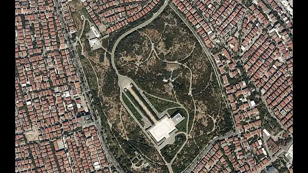 MSB Anıtkabir'in havadan çekilmiş fotoğraflarını yayımladı
