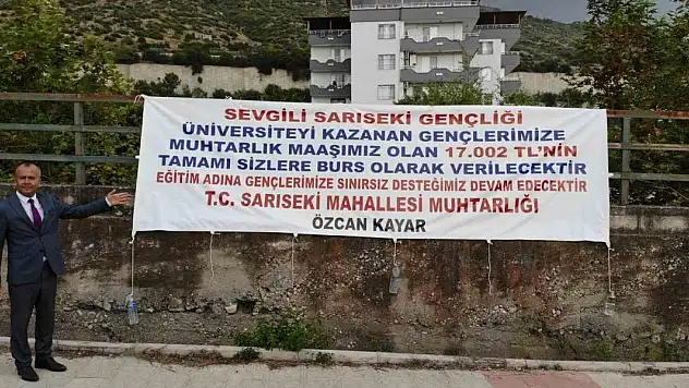 Muhtardan alkışlanacak hareket