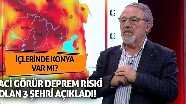 Naci Görür deprem riski olan 3 şehri açıkladı! İçlerinde Konya var mı?