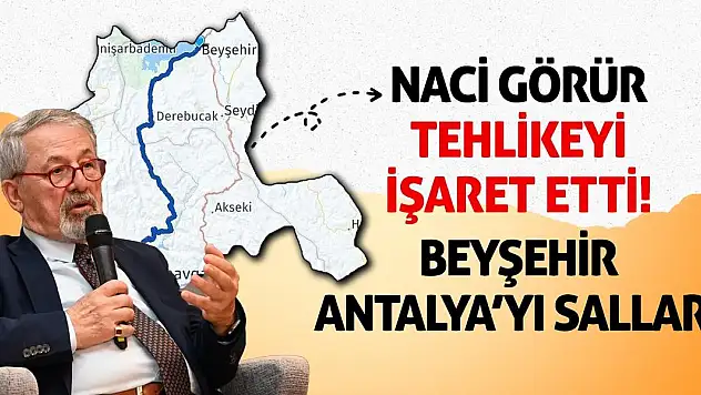 Naci Görür Tehlikeyi İşaret Etti! Beyşehir Antalya'yı Sallar!