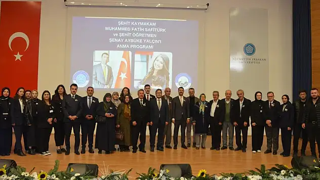 NÜ'de şehit kahramanlar dualarla anıldı
