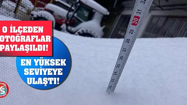 O ilçeden fotoğraflar paylaşıldı! En yüksek seviyeye ulaştı!