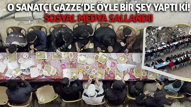 O Sanatçı Gazze'de Öyle Bir Şey Yaptı Ki! Sosyal Medya Sallandı!