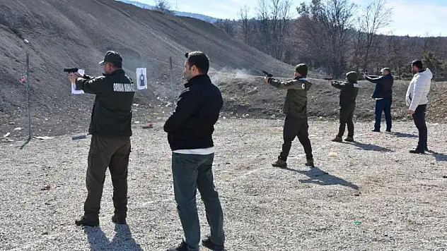 Orman muhafaza memurlarına atış talimi