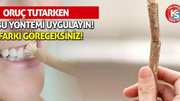 Oruç tutarken bu yöntemi uygulayın! Farkı göreceksiniz!