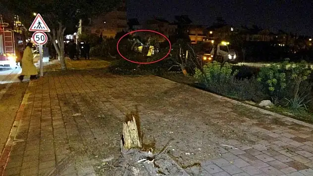 Otomobil kaldırıma çarpıp bahçeye uçtu, polis memuru sürücü ağır yaralandı
