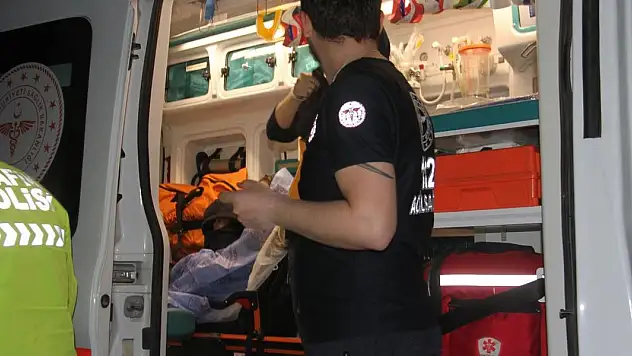 Otomobil sazlıktaki su birikintisine takla attı