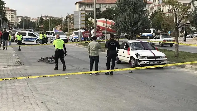 Otomobilin çarptığı bisikletli çocuk yaralandı