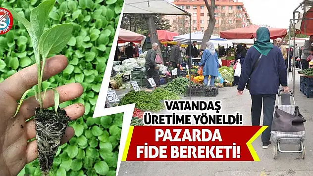 Pazarda Fide Bereketi! Vatandaş Üretime Yöneldi!