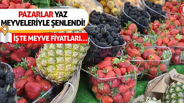 Pazarlar Yaz Meyveleriyle Şenlendi! İşte Meyve Fiyatları…