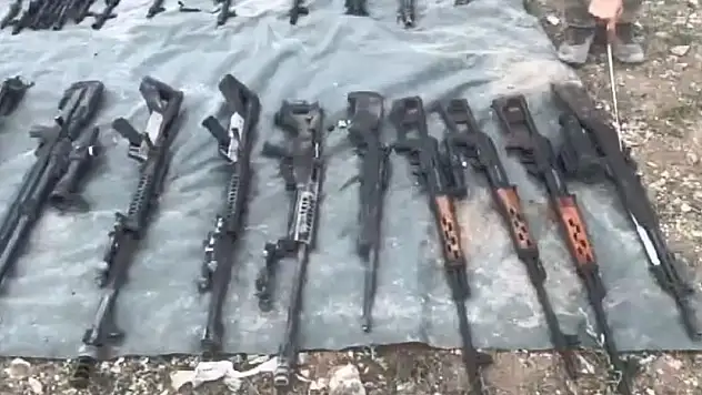 Pençe-Kilit Operasyon bölgesinde çok sayıda silah ve mühimmat ele geçirildi