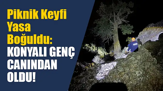 Piknik Keyfi Yasa Boğuldu: Konyalı Genç Canından Oldu!