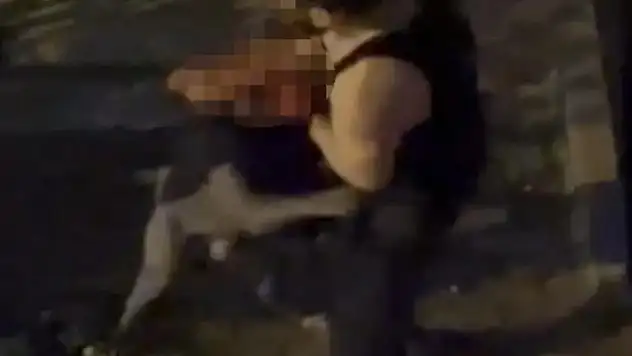 Pitbull sahibine saldırdı, çevredekiler böyle engel oldu!