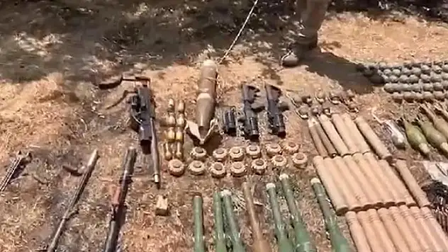 PKK'ya ait çok sayıda mühimmat ve yaşam malzemesi ele geçirildi