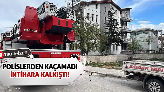 Polislerden Kaçamadı, İntihara Kalkıştı!