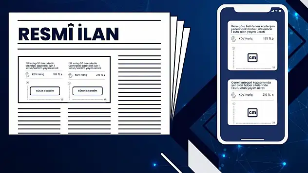 Resmi İlan Fiyat Tarifesi onaylandı