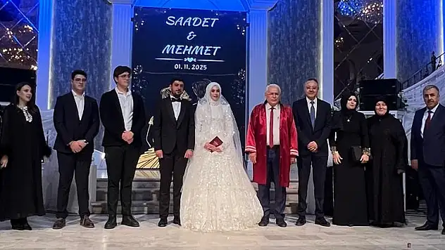 Saadet ve Mehmet hayatlarını birleştirdi