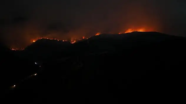 Sakarya'daki orman yangınında 28'inci saat: Alevlerin boyutu hava kararınca ortaya çıktı