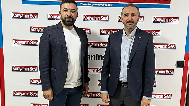 Samet Kazgan, Konya'nın Sesi'ni Ziyaret Etti